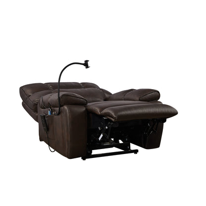 Recliner Chair with Phone Holder,Electric Power Lift Recliner Chair with 2 Motors Massage and Heat for Elderly, 3 Positions, 2 Side Pockets, Cup Holders